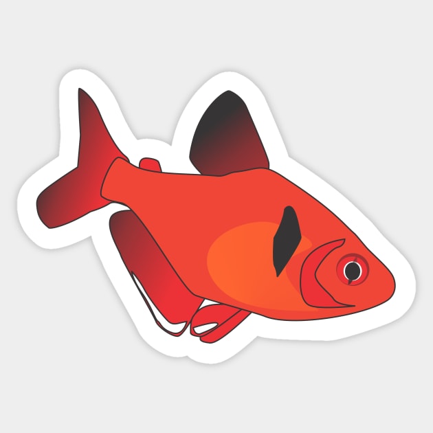 Serpae tetra Sticker by TagFlip